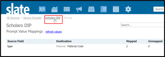 Return to source format